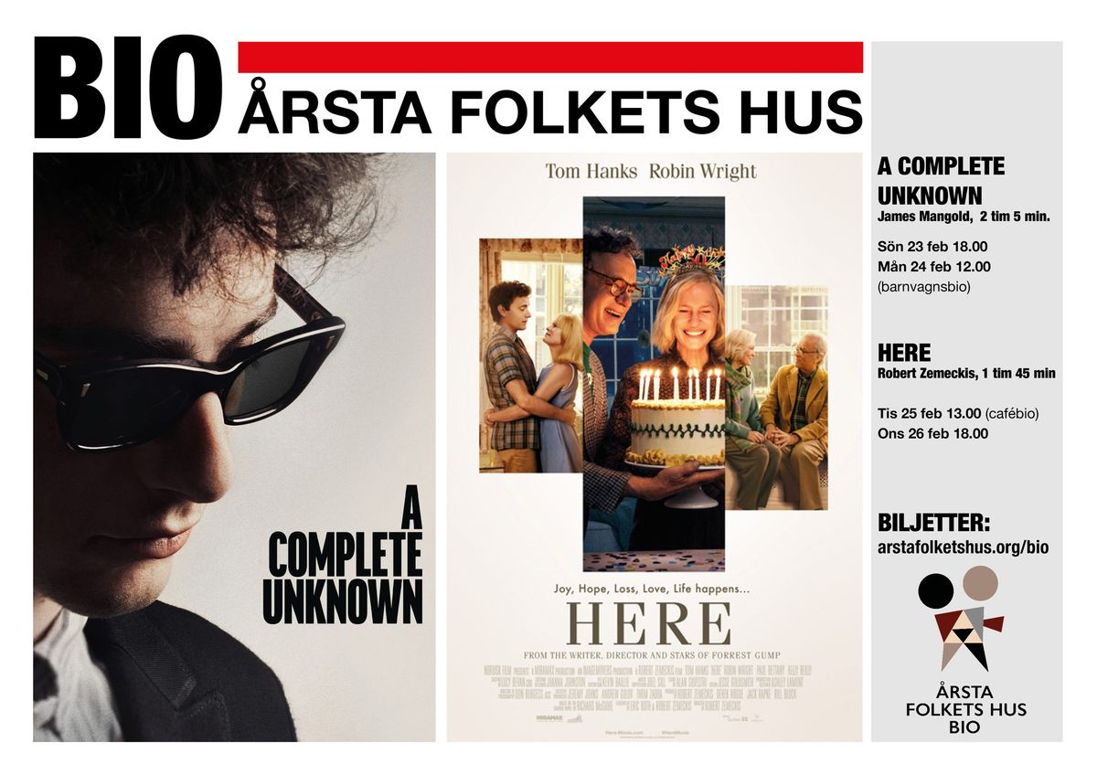 Bio p\u00e5 \u00c5rsta Folkets Hus v.8-9