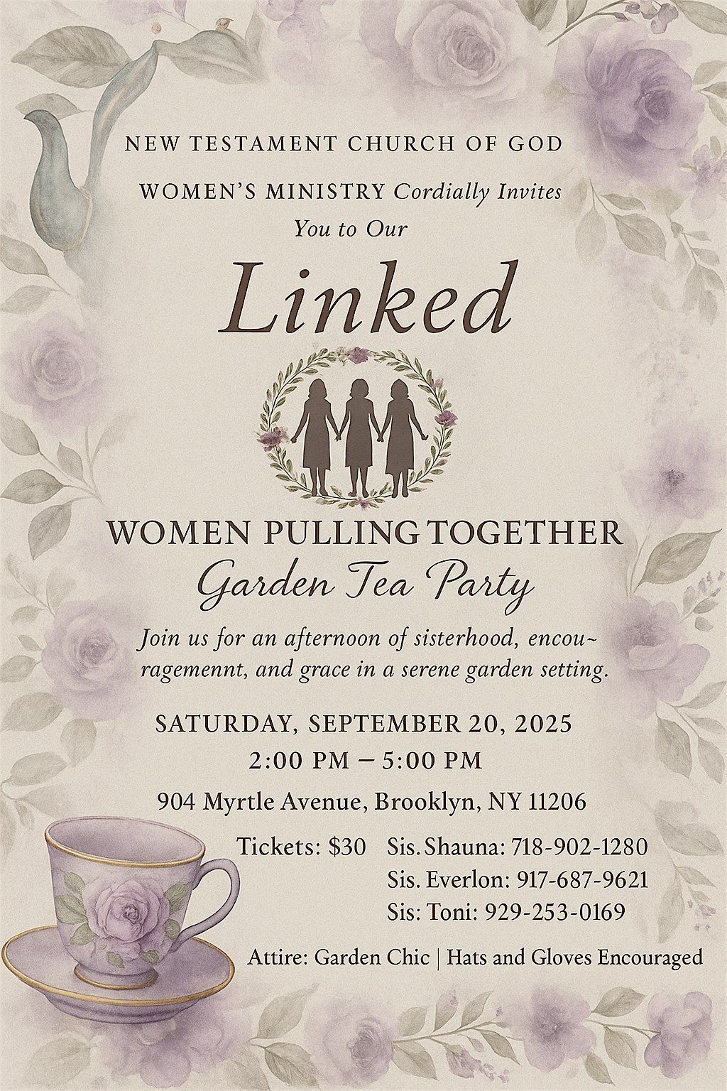 LINKED: Women Pulling Together, Garden Tea Party