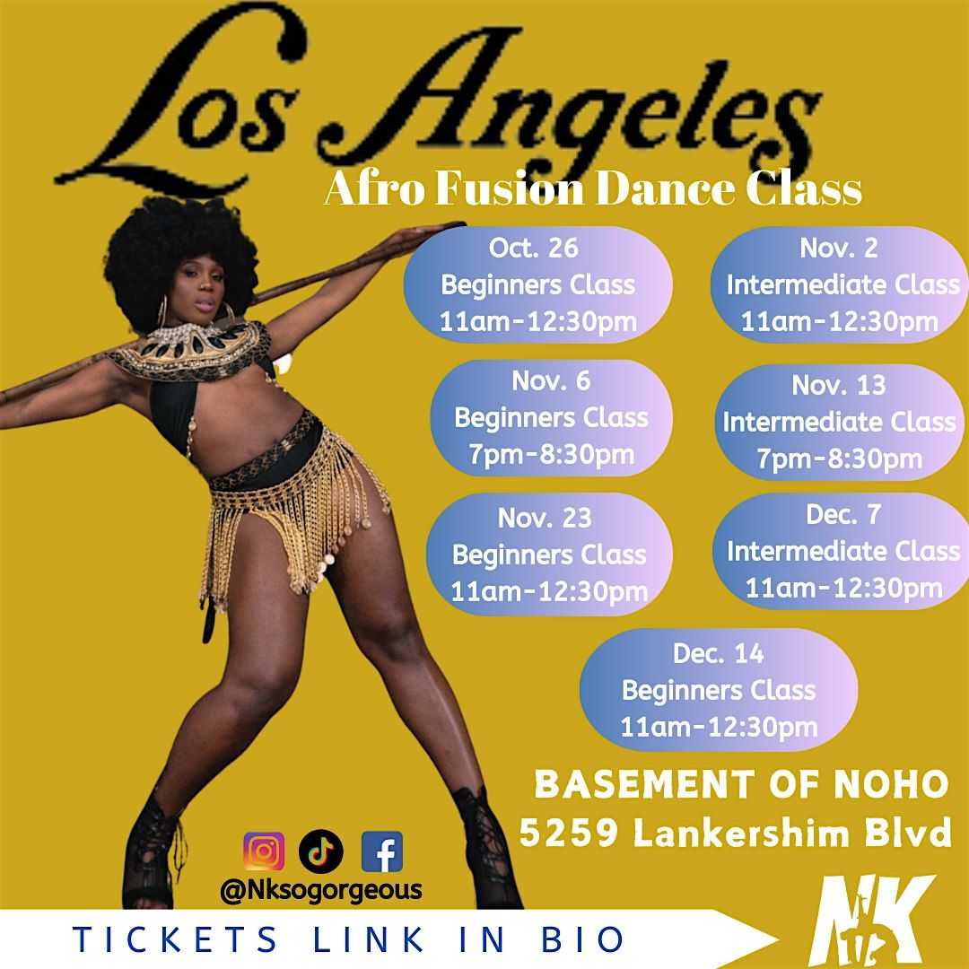 Afro Fusion Dance Class in Los Angeles