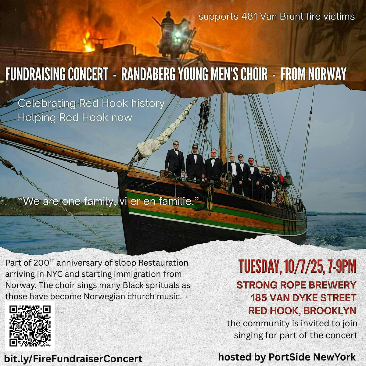 Red  Hook Fire Fundraiser with Randaberg Yngre Mannskor from Norway
