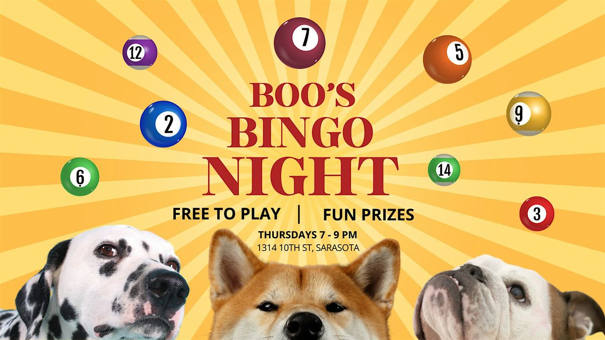 Boo's B-I-N-G-O Night