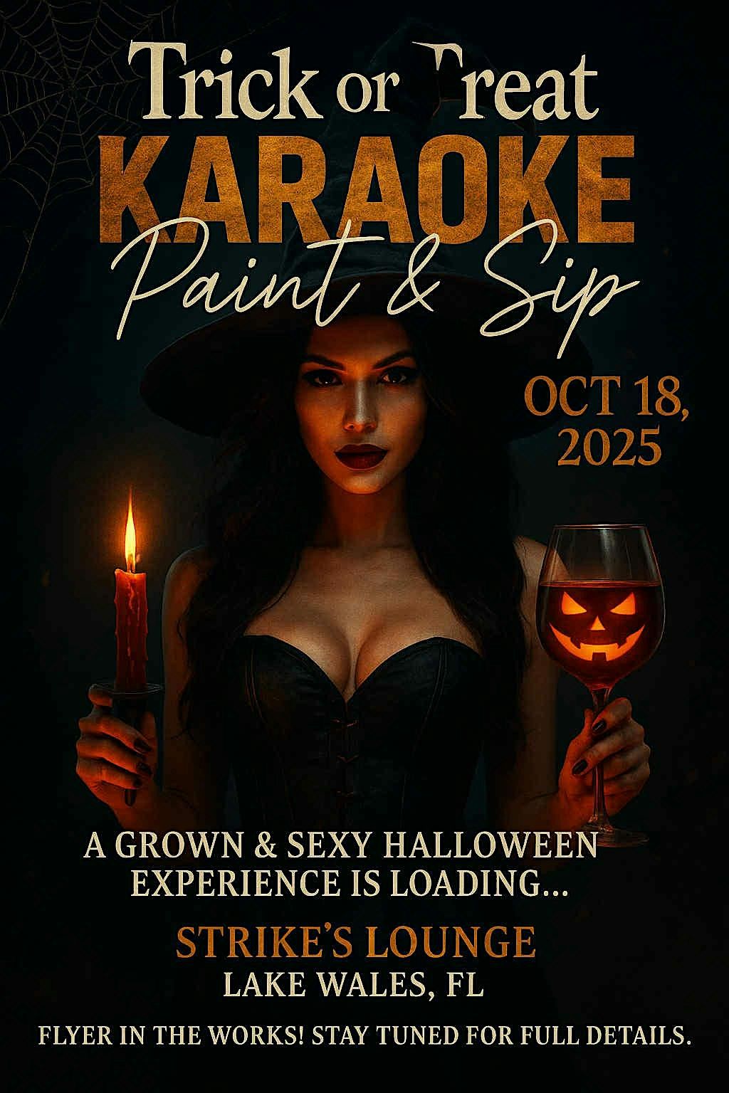 (TRICK or TREAT) KARAOKE |PAINT & SIP