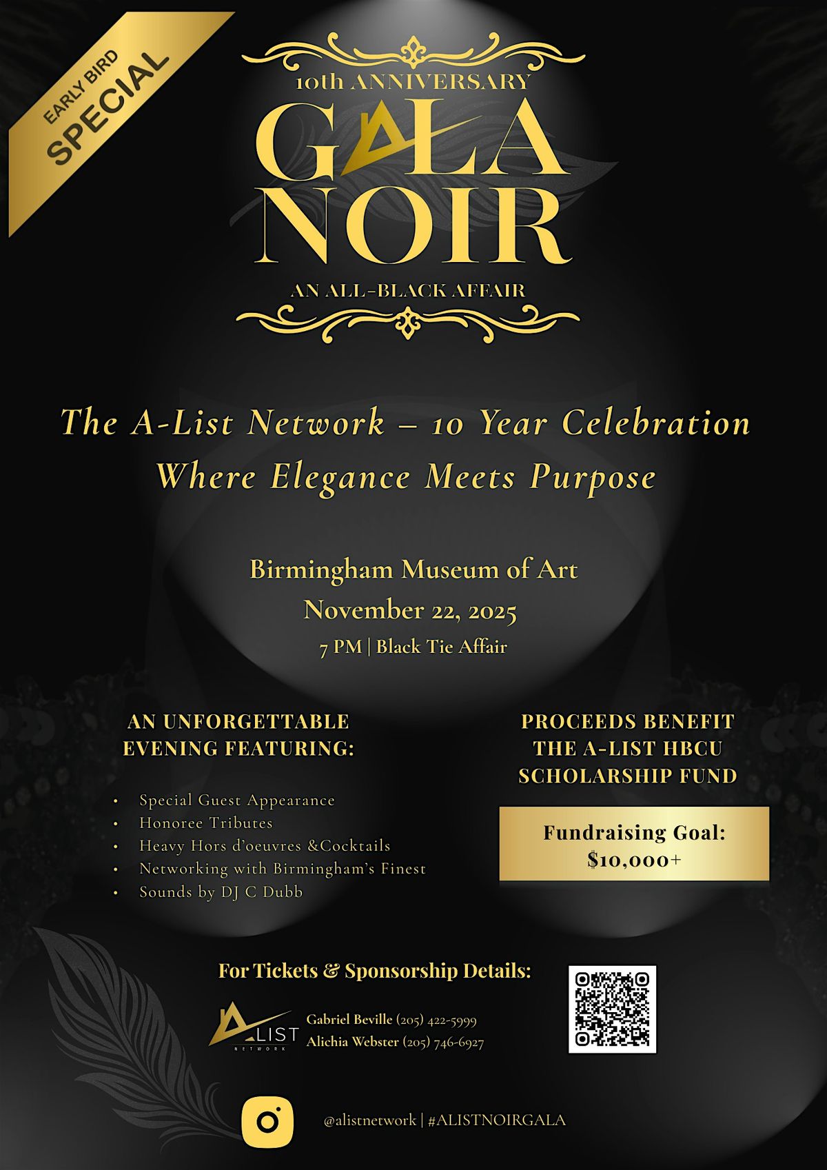 The A List Network Gala Noir