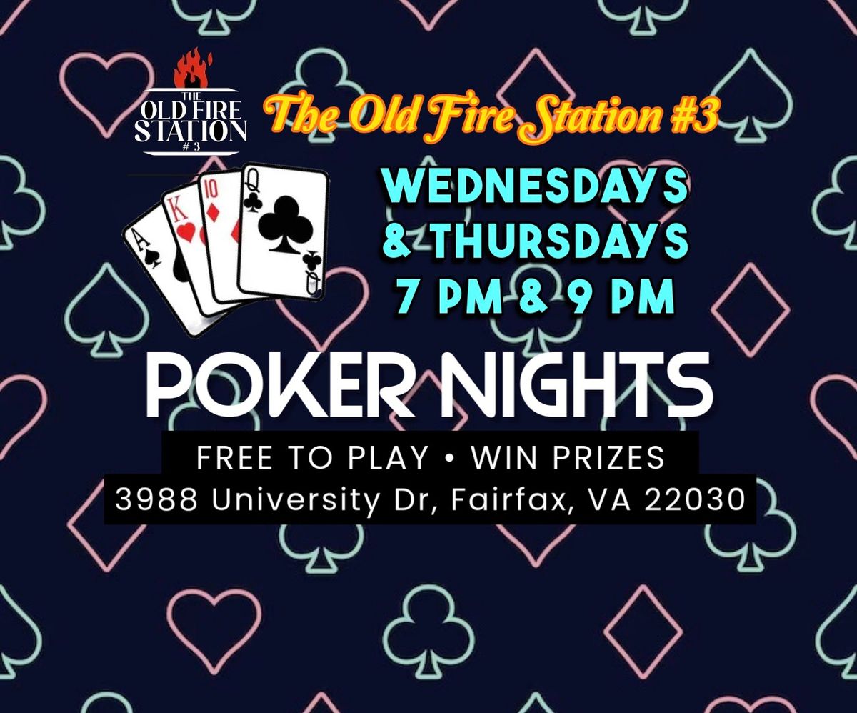 Poker Wednesdays at The Old Fire Station #3