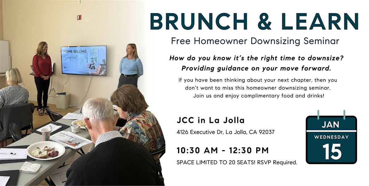 Brunch and Learn - Free Homeowner Downsizing Seminar