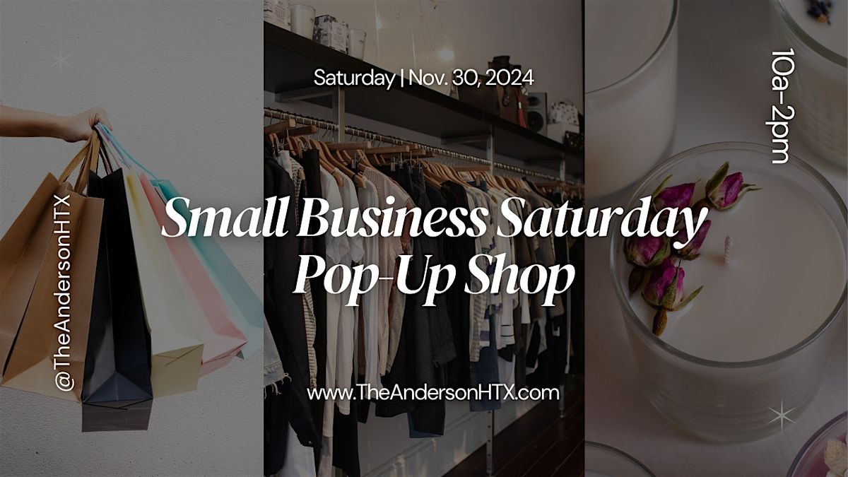 Small Business Saturday Pop-Up Shop