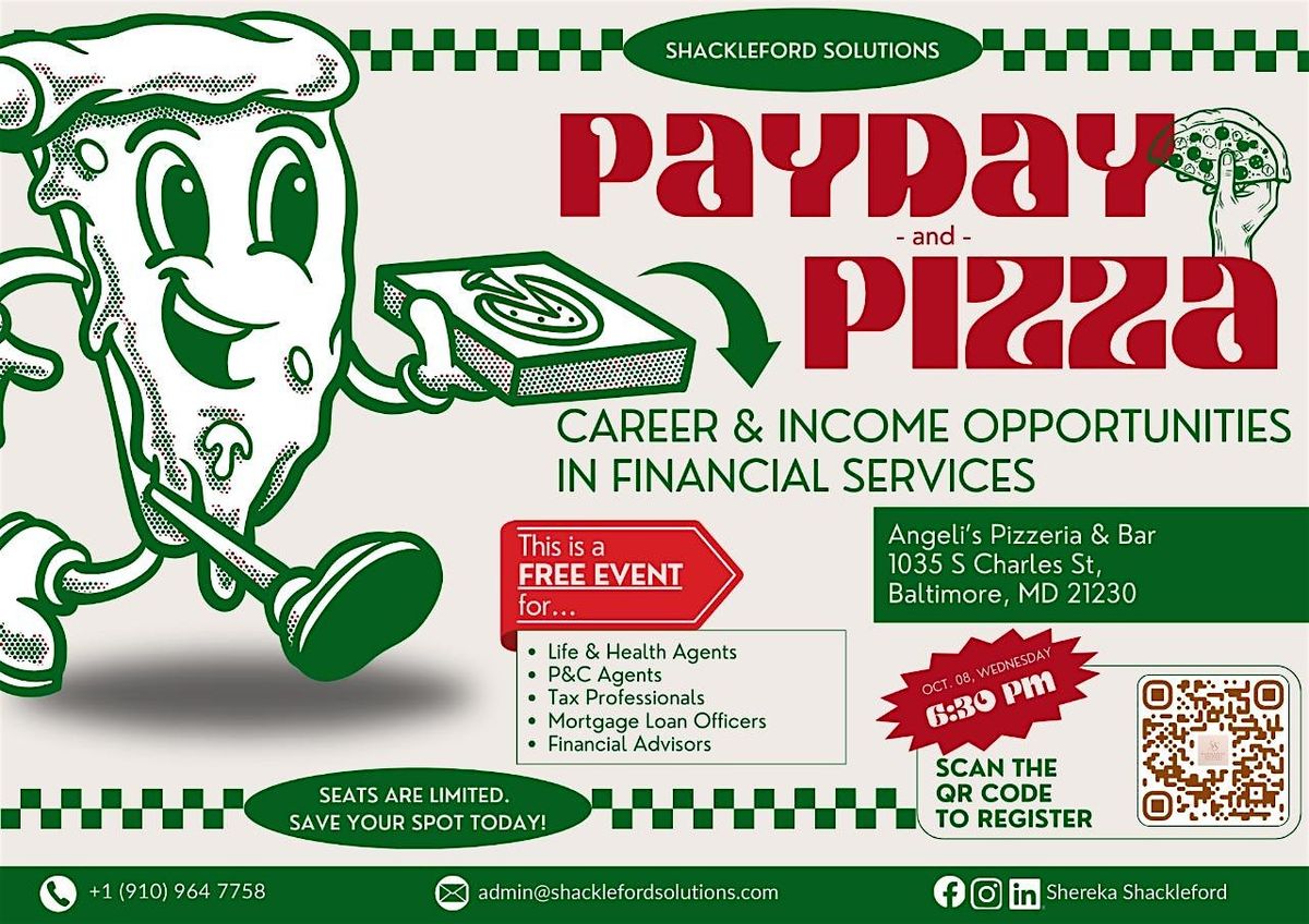 Paydays & Pizza: Licensed Professionals Networking Meetup