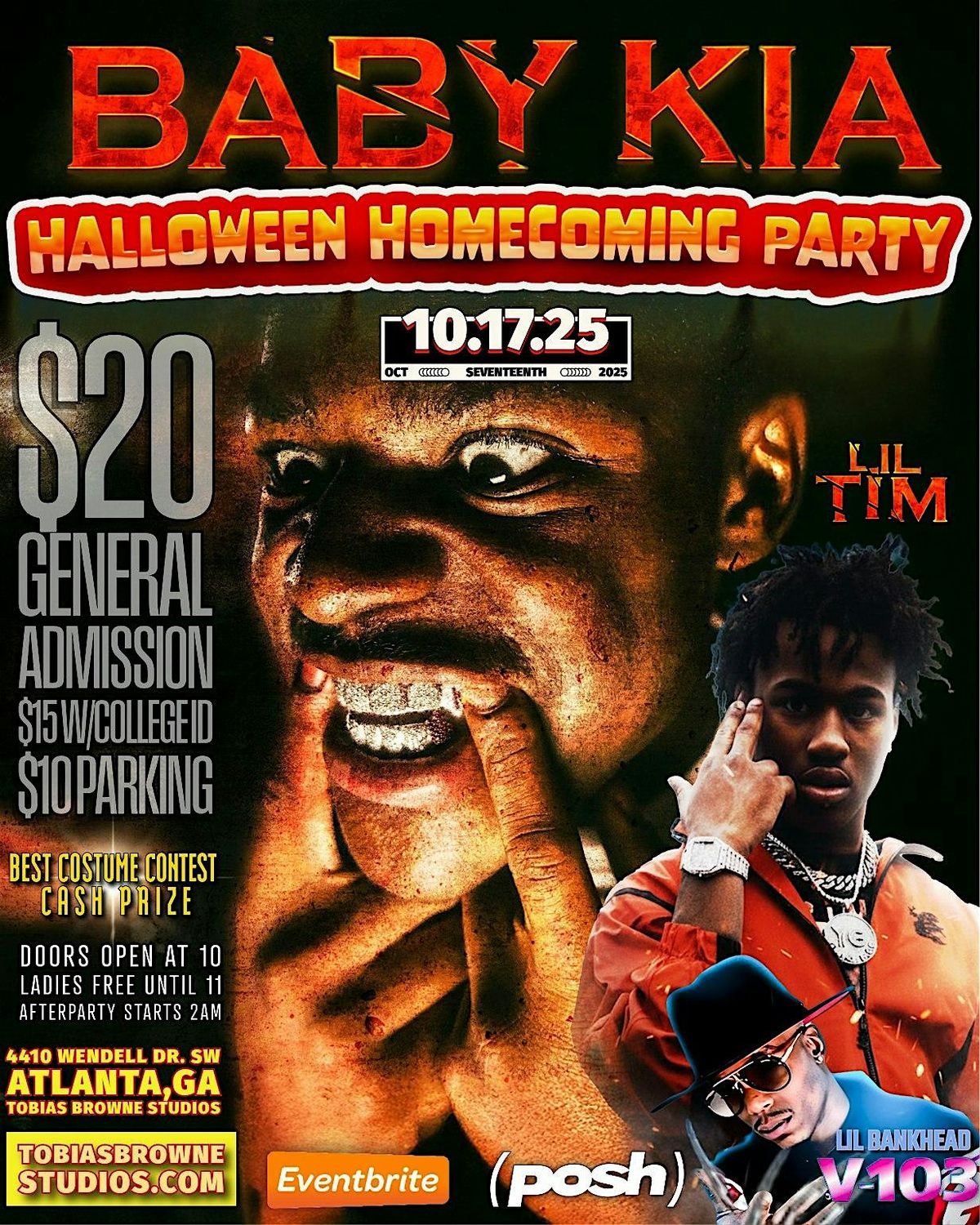 Homecoming Halloween TAKEOVER BABY KIA\/Lil TIM & A Special Female Guest