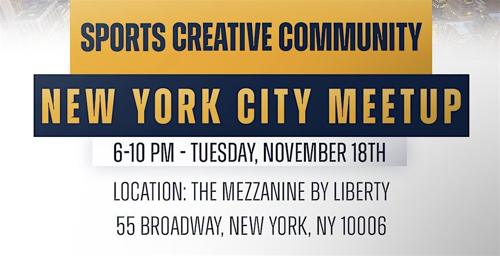 Sports Creative Community NYC Meetup