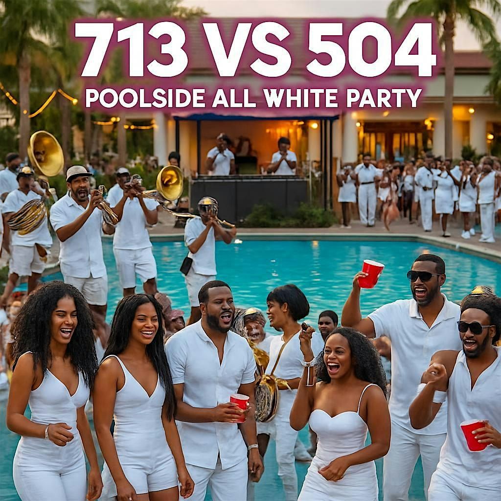 713 vs. 504: All White Poolside Party