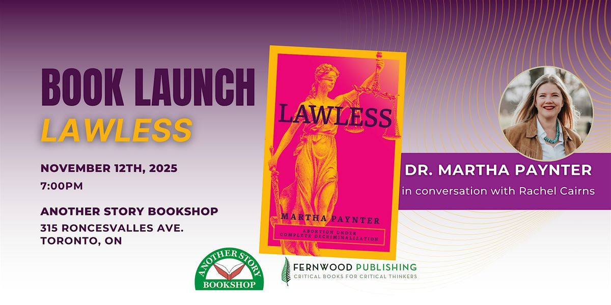 Martha Paynter book launch "Lawless"