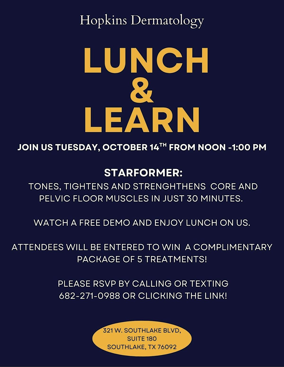 Join Us for a StarFormer Lunch & Learn - RSVP Today!