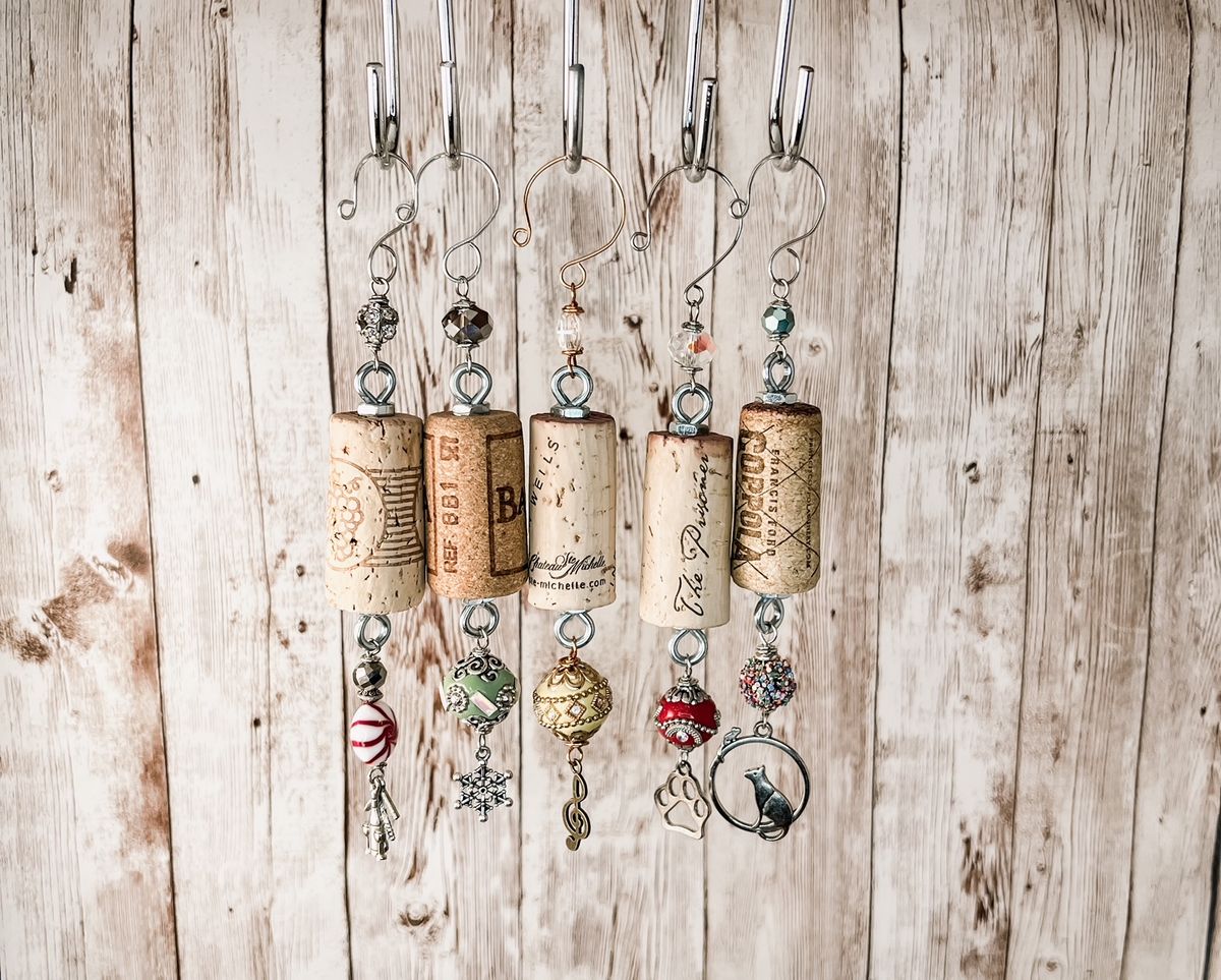 Design Your Own Beaded Wine Cork Ornament