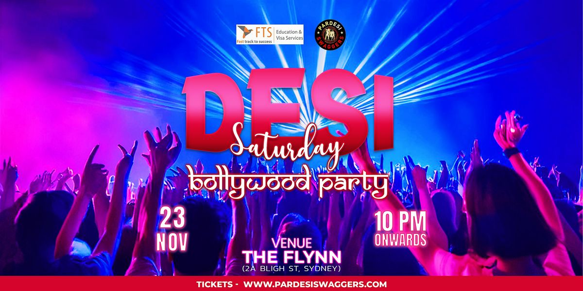 Desi Saturday Bollywood Party At The Flynn, Sydney