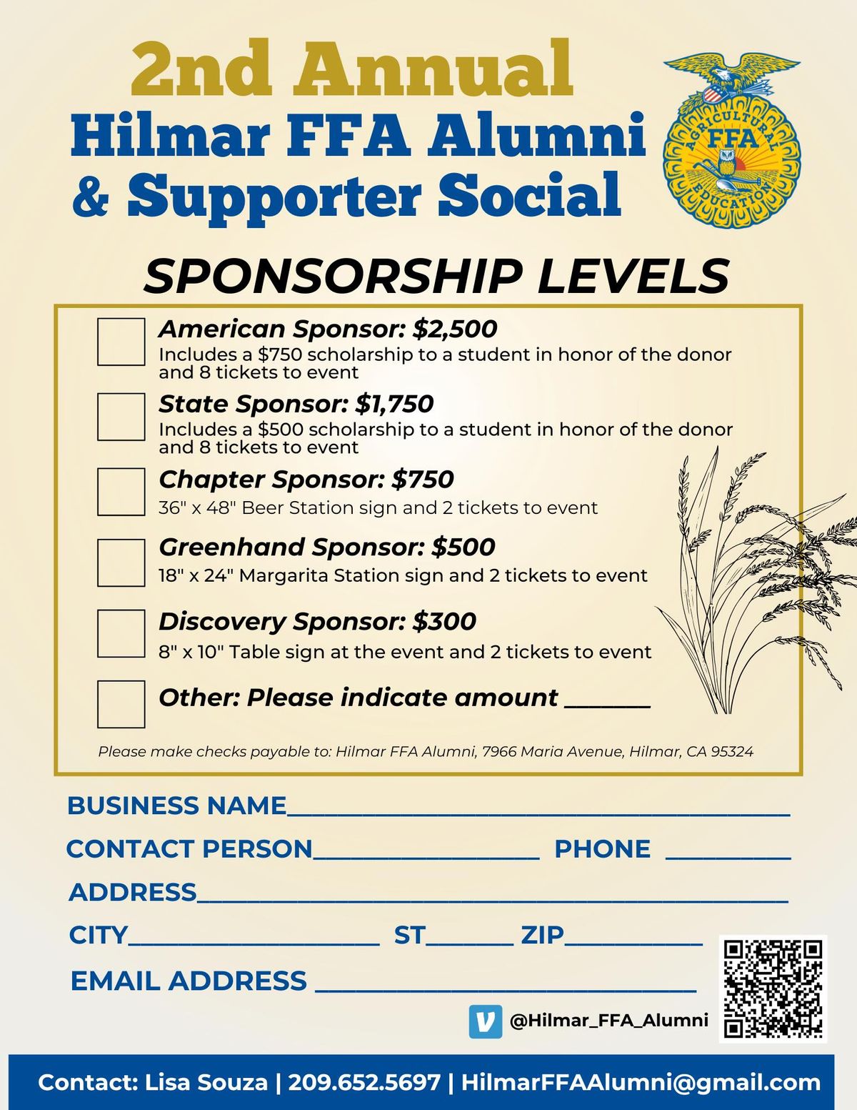 Hilmar FFA Alumni and Supporter Social