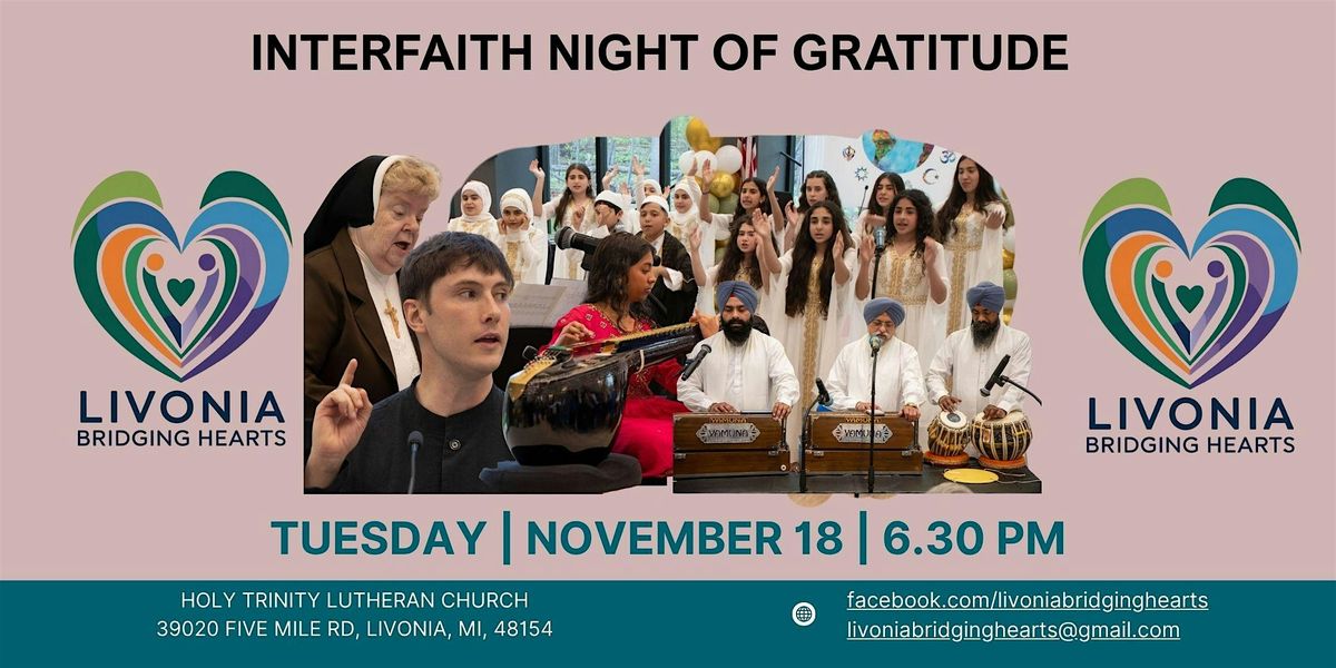 LIVONIA INTERFAITH NIGHT OF GRATITUDE