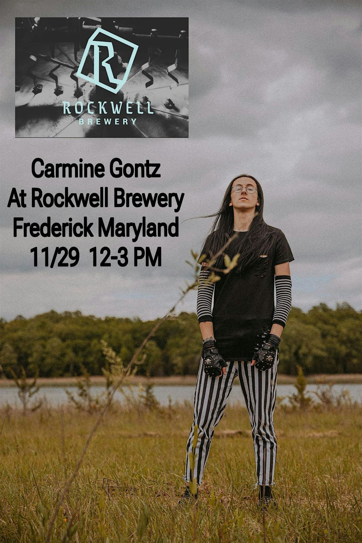 Carmine Gontz Acoustic Set on Stage at Rockwell Brewery 11\/29\/25 Noon