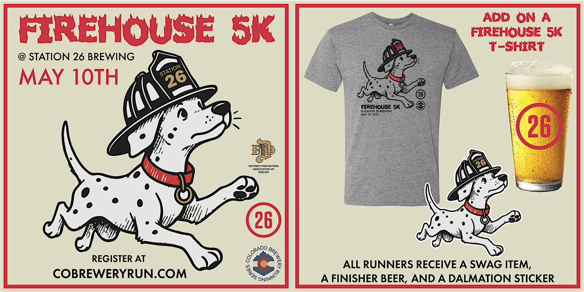 Firehouse 5k @ Station 26 Brewing | 2025 CO Brewery Running Series