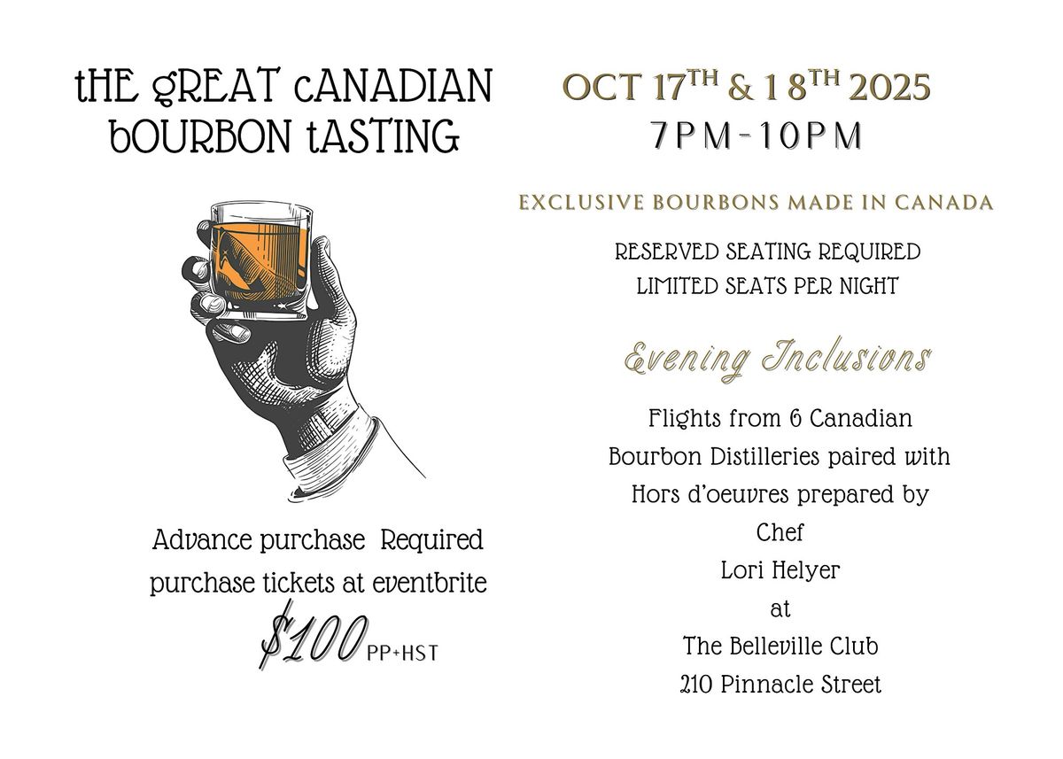 The Great Canadian Bourbon Tasting