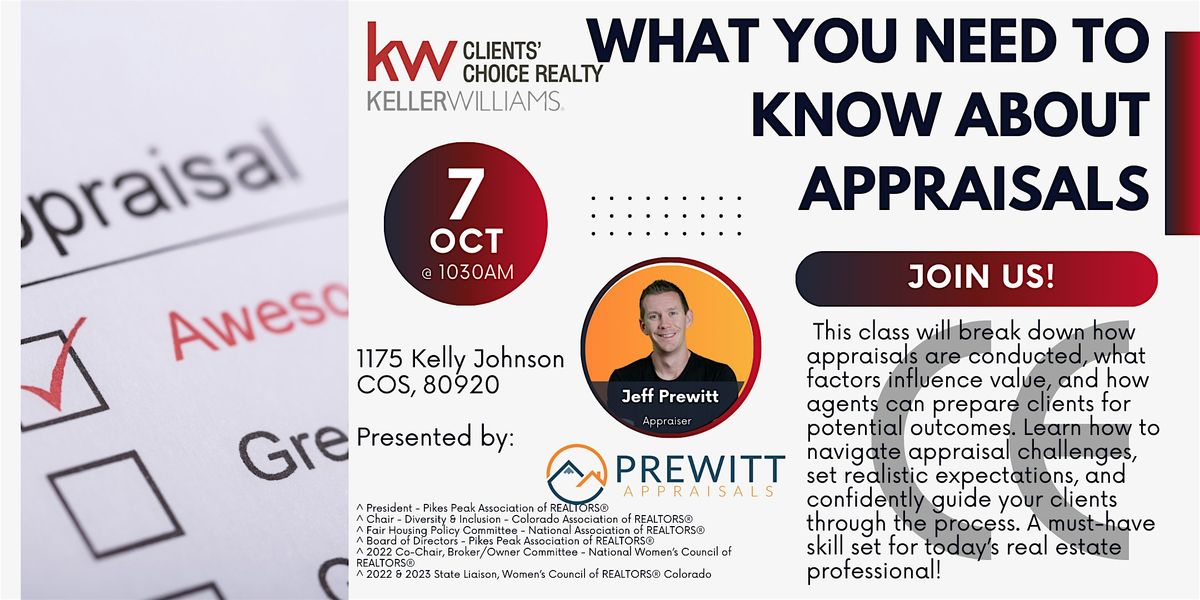What you need to know about Appraisals