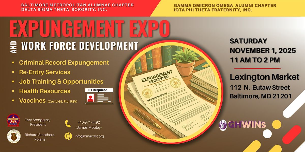 Expungement Expo and Workforce Development