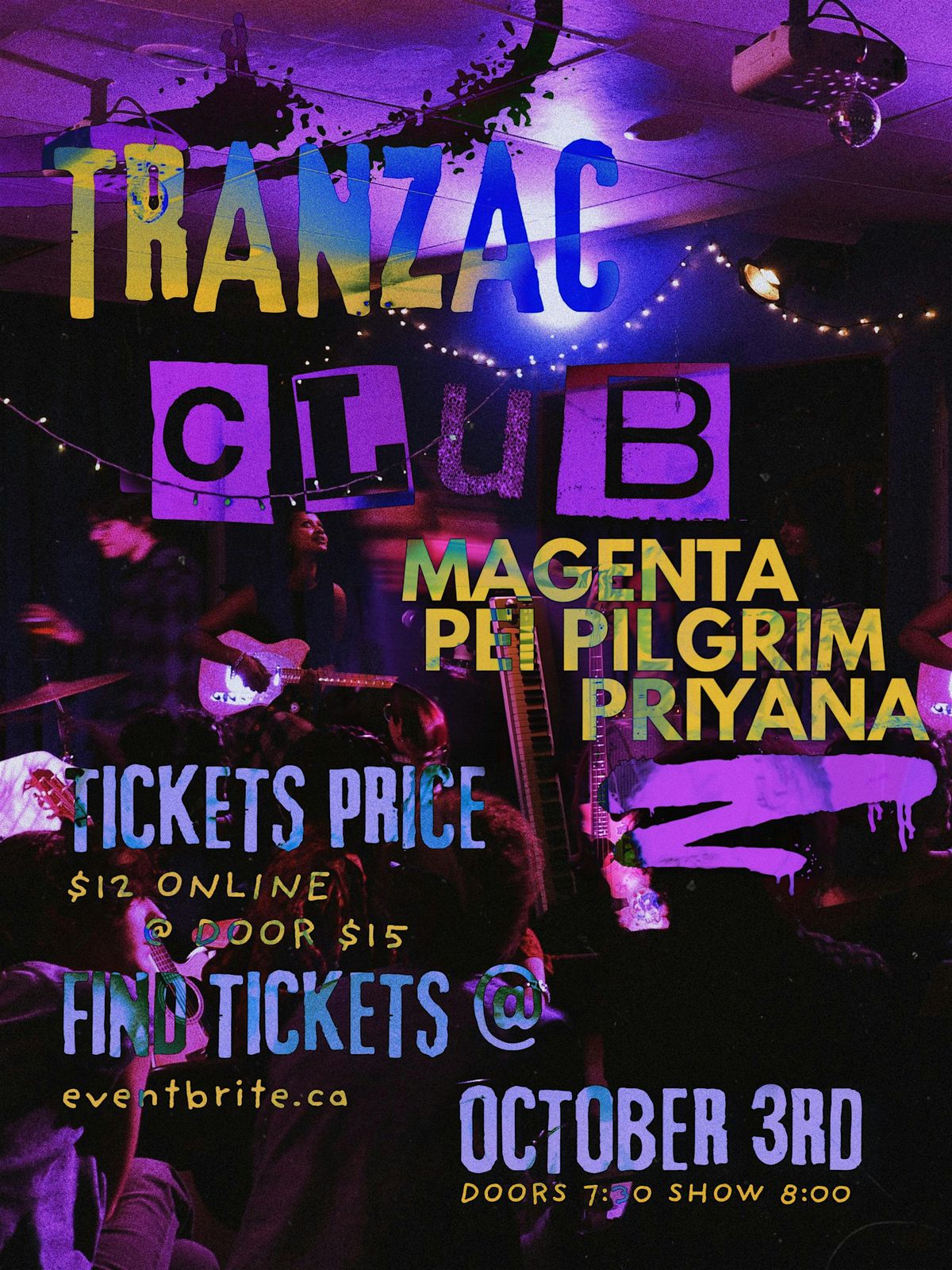 magenta, pei pilgrim and priyana at tranzac club