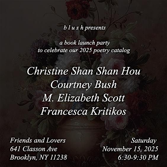 Blush presents A Book Launch Celebration