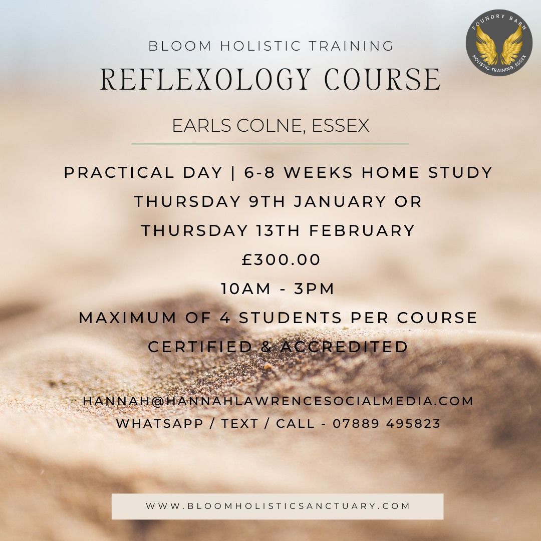 Reflexology Course at Foundry Barn Holistic Training