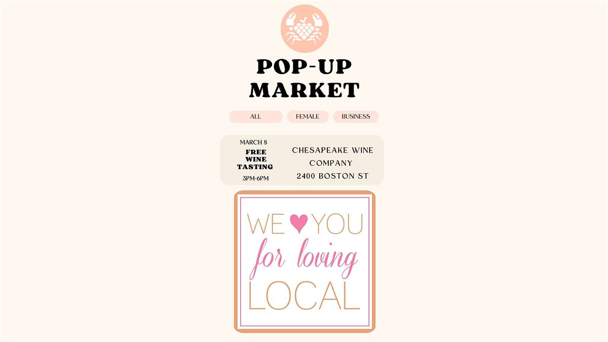 International Women\u2019s Day Pop Up Shoppe!