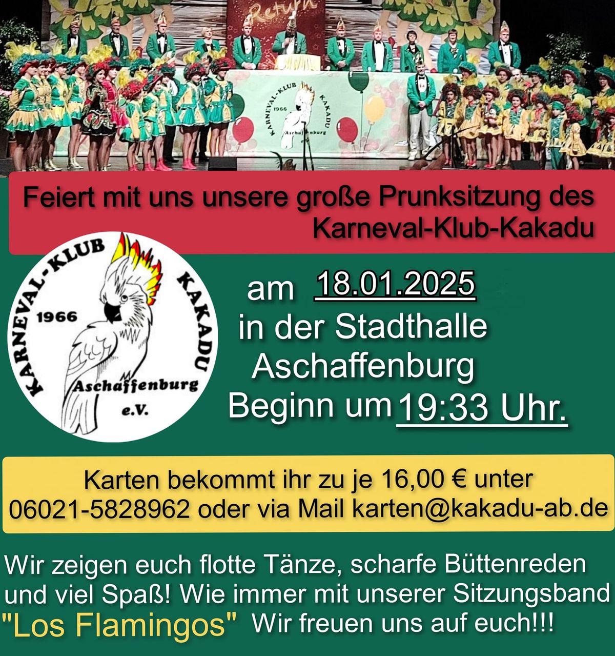 Prunksitzung des Karneval-Klub-Kakadu