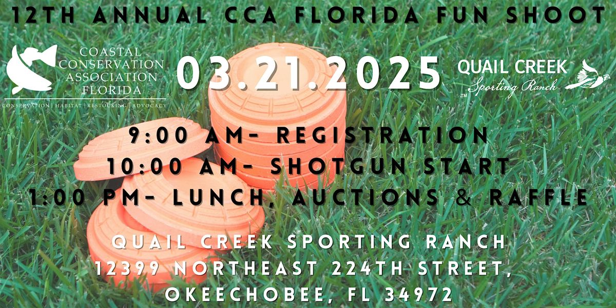 2025 CCA Sporting Clays Fun Shoot at Quail Creek