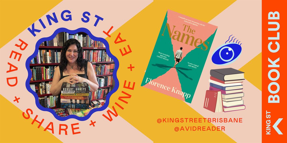 King St Book Club October - The Names -  Book + Conversation + Wine & Eats