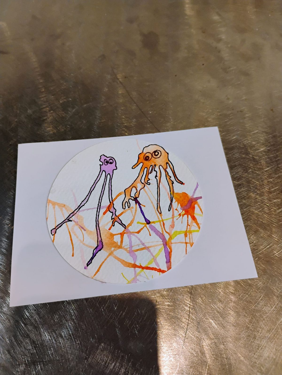 January Art Drop In - Watercolour Monsters