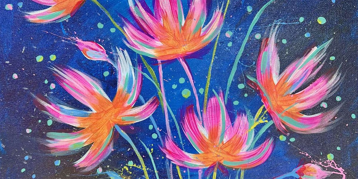 Floral Fireworks - Paint and Sip by Classpop!\u2122