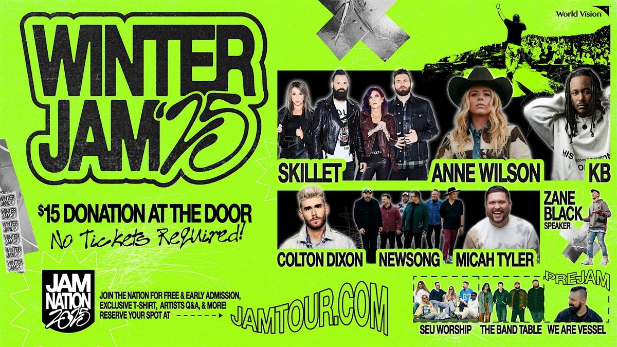 Winter Jam 25 Volunteer Sign Up Raleigh, NC Friday February 14, 2025