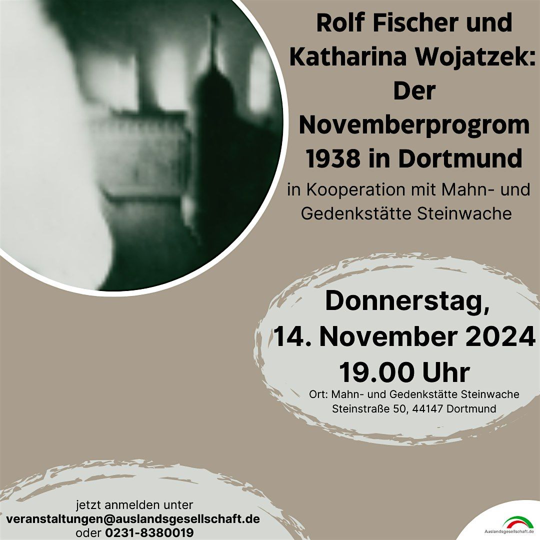 Rolf Fischer und Katharina Wojatzek: Der Novemberprogrom 1938 in Dortmund