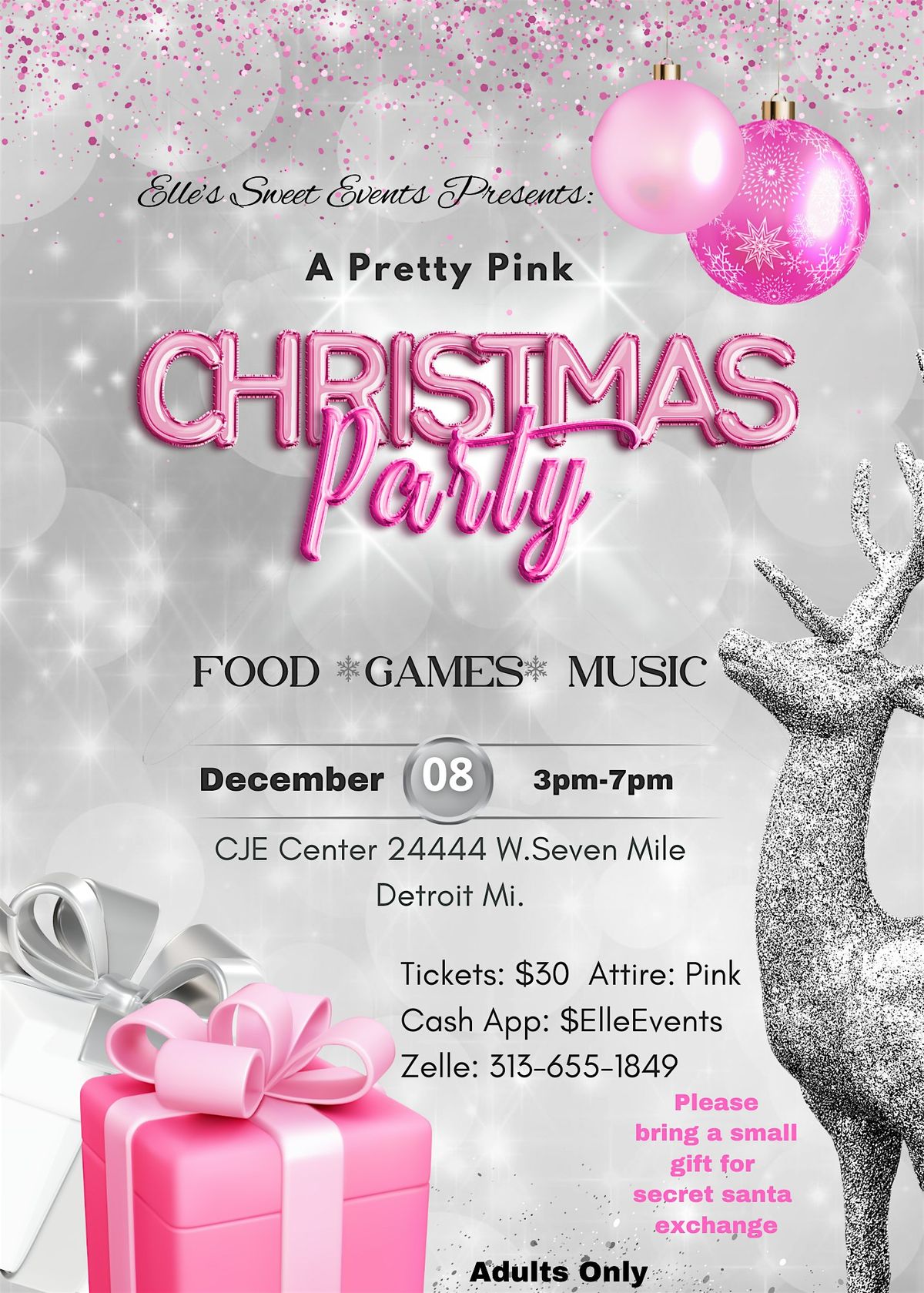 Pretty in Pink Christmas Party