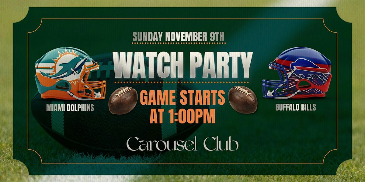 Miami Dolphins vs. Buffalo Bills Watch Party