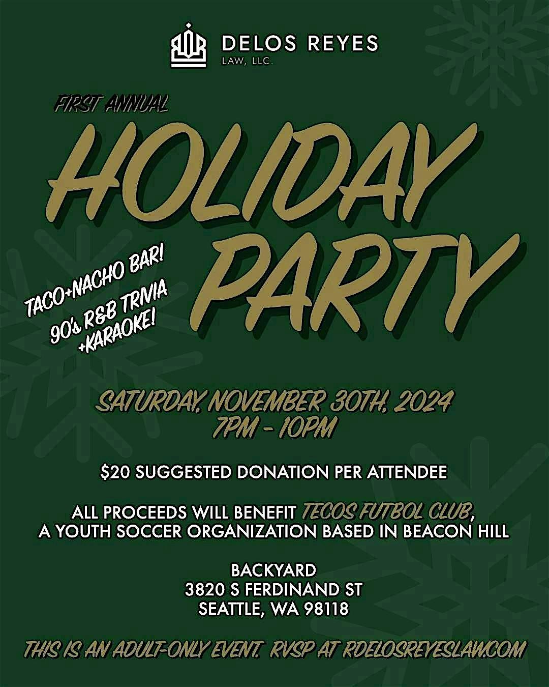 First Annual Delos Reyes Law Holiday Party