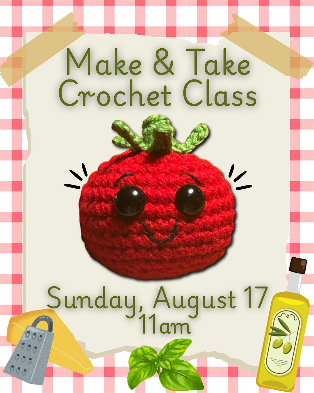 Make & Take Crochet Tomato Class