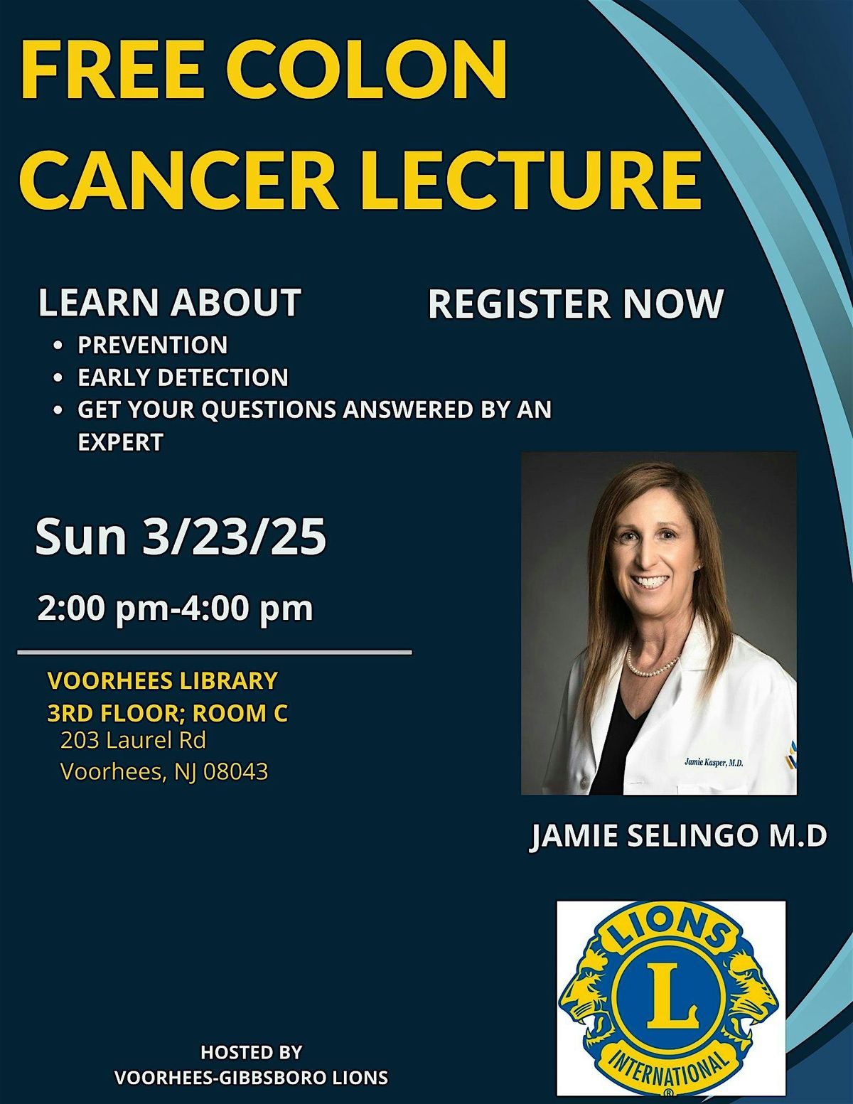 FREE COLON CANCER LECTURE