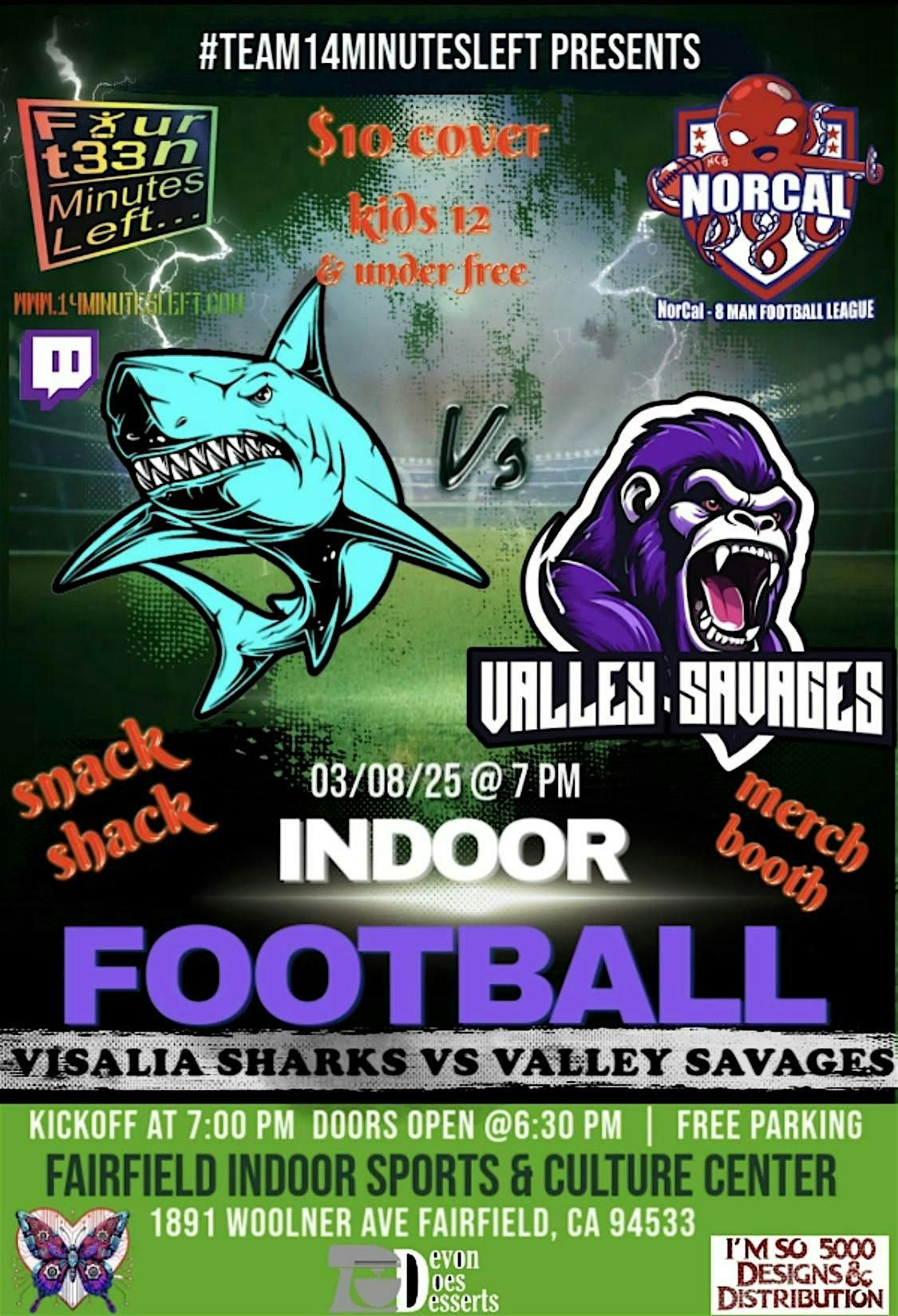 The Valley Savages Vs The Visalia Sharks