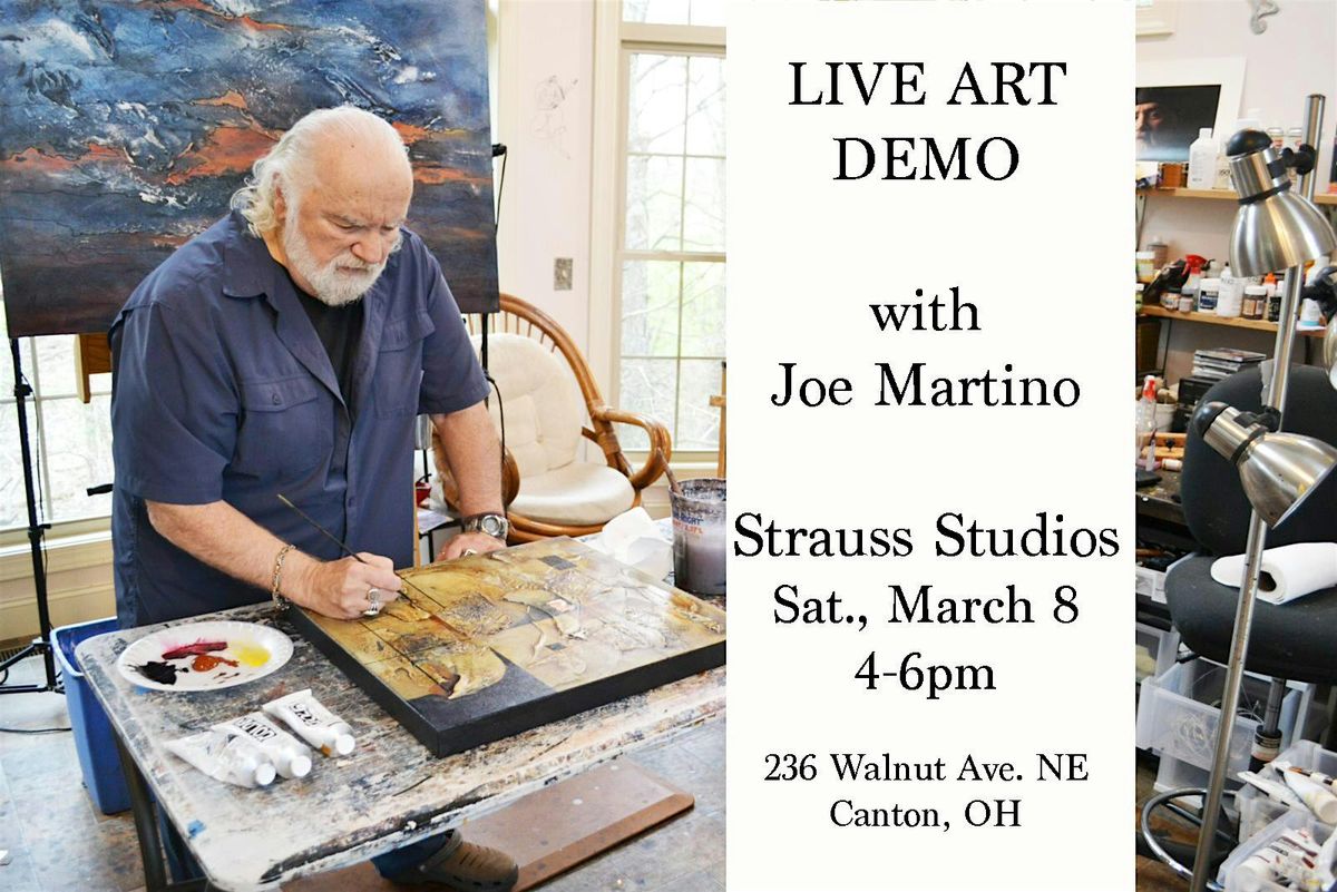 Strauss Studios hosts a live demo by artist Joe Martino