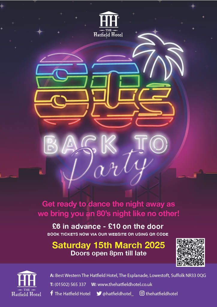 Ultimate 80's Party Night @thehatfieldhotel