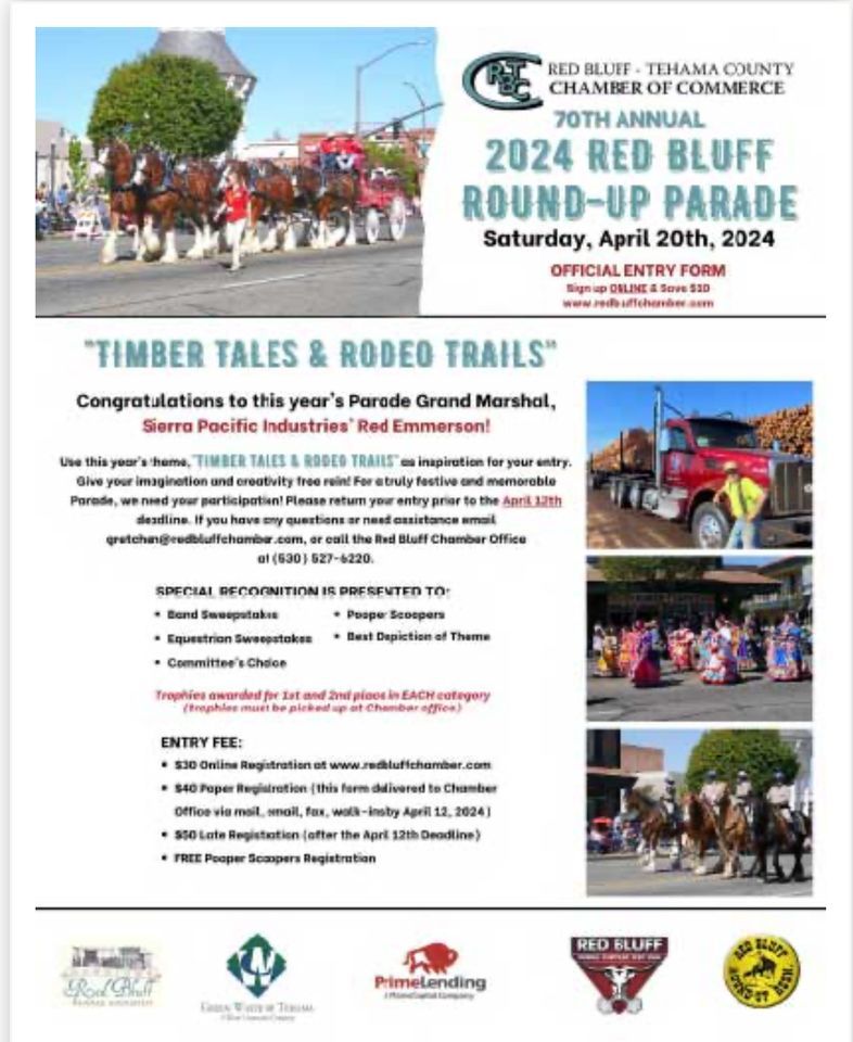 Red Bluff RoundUp Parade, Historic Downtown Red Bluff, 20 April 2024