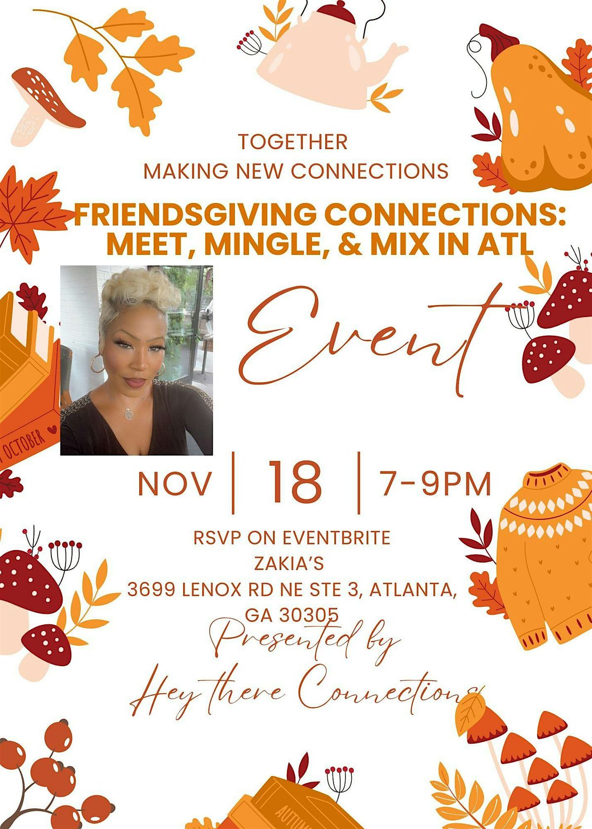 Friendsgiving Connections: Meet, Mingle & Mix In ATL