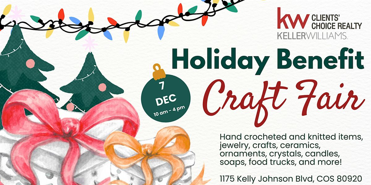 Holiday Benefit Craft Fair!