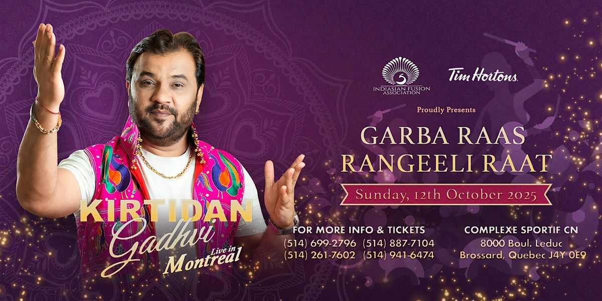 Garba Raas Rangeeli Raat - LIVE with Kirtidan Gadhvi