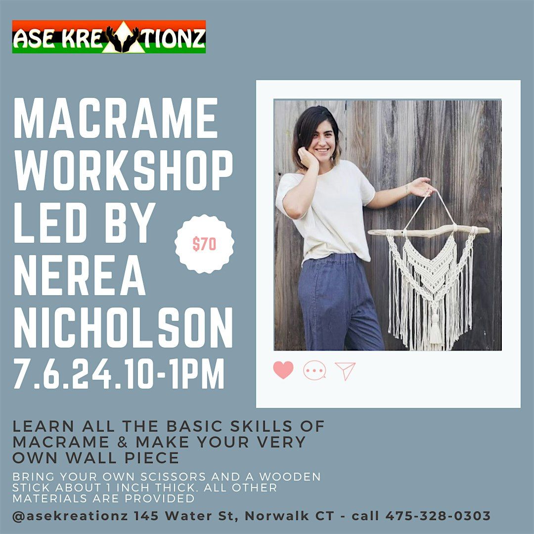 Macrame workshop!