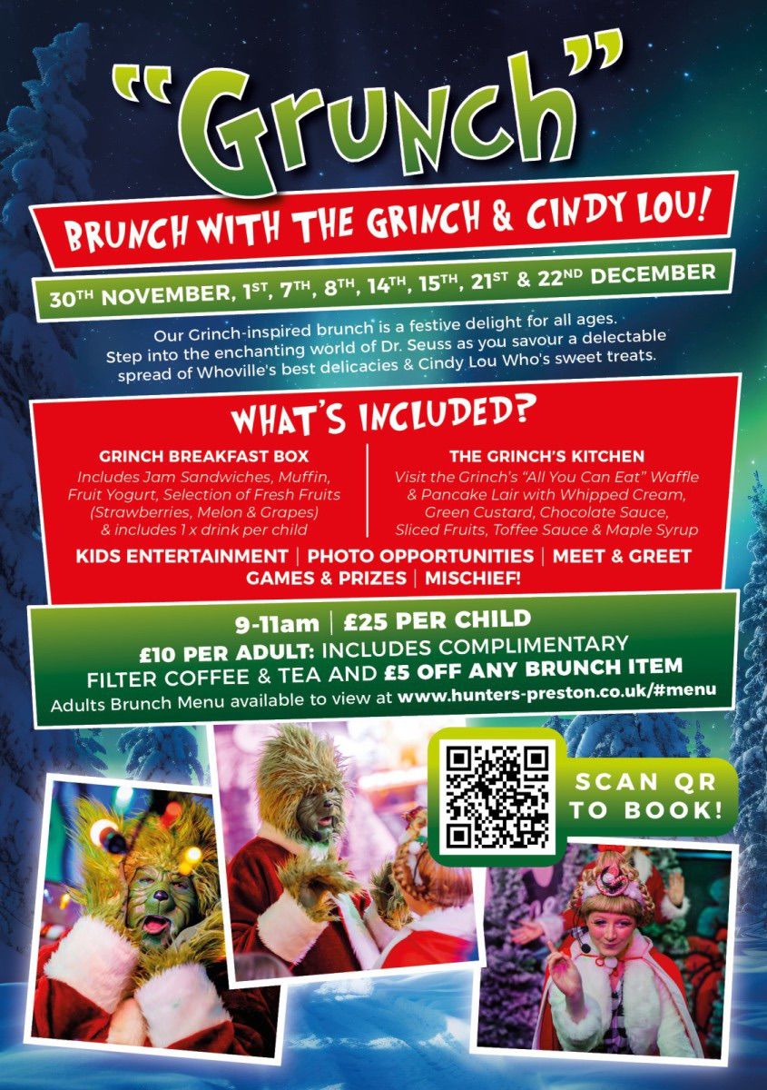 GRUNCH - BRUNCH WITH THE GRINCH & CINDY LOU\ud83d\udc9a\ud83c\udf85\ud83c\udffc\ud83c\udf84